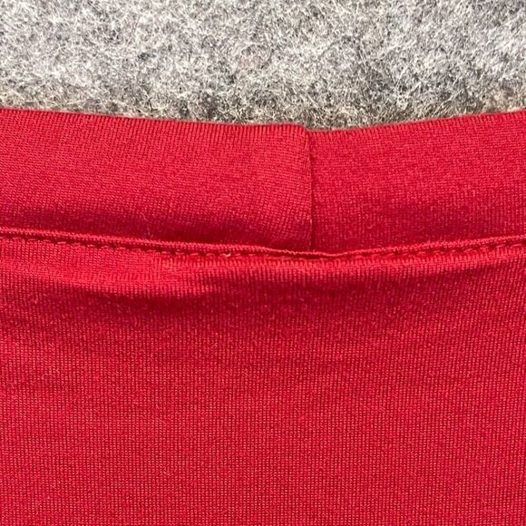 EMERALD Top 3XL Red Rayon Blend Patchwork Long Balloon Sleeve Raglan Blouse EUC - Picture 12 of 14